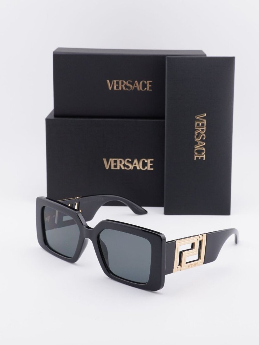 Versace VE4505U GB1/87 Square Sunglasses – Black / Grey